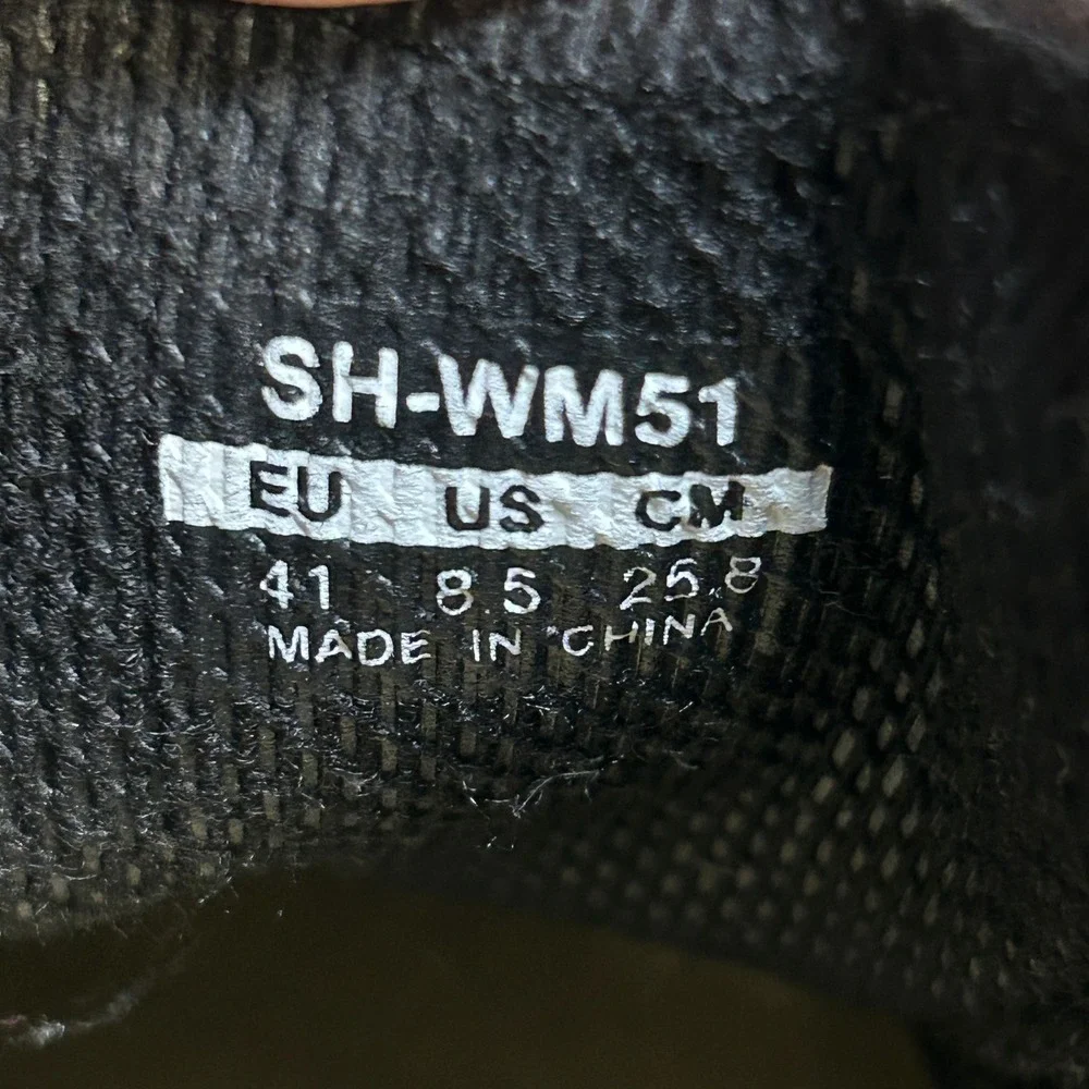 MTB SPD Shimano SH-WM51 Cycling Shoes Black Blue EU 41 US 8.5